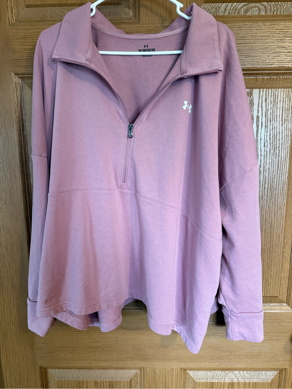 Under Armour Pink Half-Zip Pullover Sweatshirt